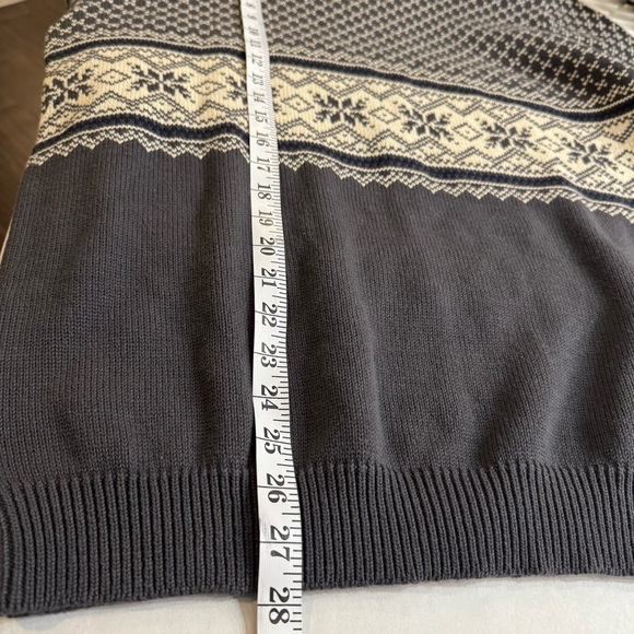 Eddie Bauer Men's Crewneck Fair Isle Sweater Nordic Ski Outdoors Y2K Dad M - Picture 7 of 7